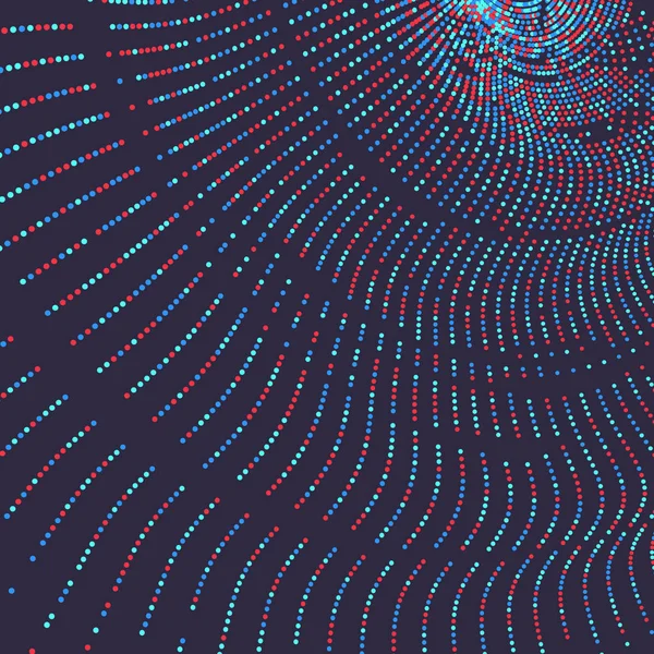 Gitteroberfläche Mit Teilchen Futuristischer Technologie Stil Abstrakter Hintergrund Vektorillustration Für — Stockvektor