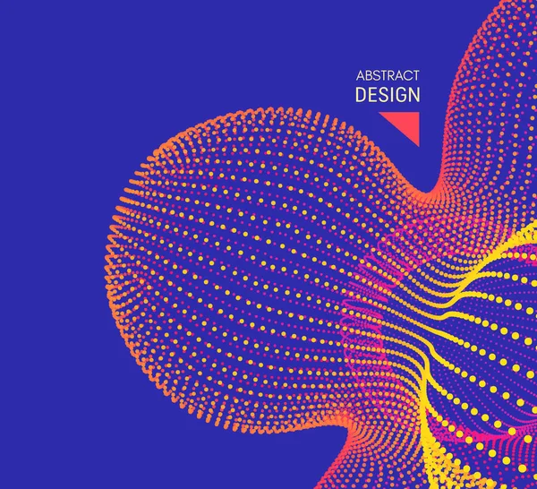 Abstrakte Molekulare Struktur Technologiestil Für Wissenschaft Bildung Big Data Visualisierung — Stockvektor