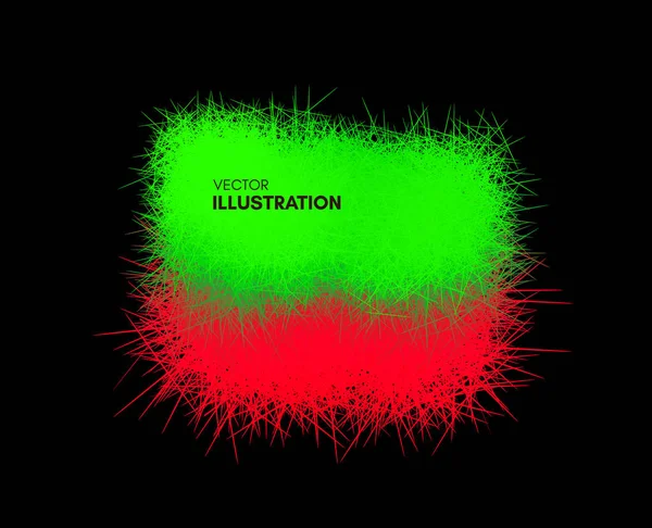 Cadre Composé Lignes Chaotiques Illustration Vectorielle Abstraite Modèle Conception Avec — Image vectorielle