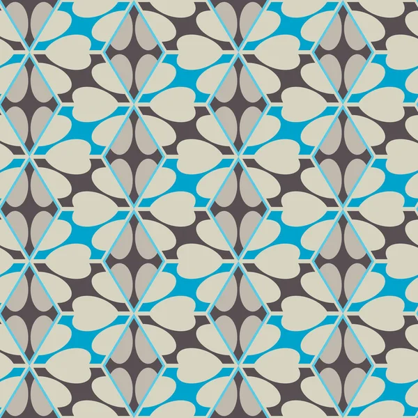 Patrón de mosaico sin costuras. Fondo geométrico. Ilustración vectorial . — Archivo Imágenes Vectoriales