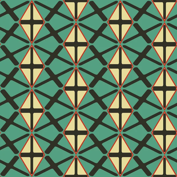 Sömlös mosaikmönster. Geometrisk bakgrund. Vektorillustration. — Stock vektor