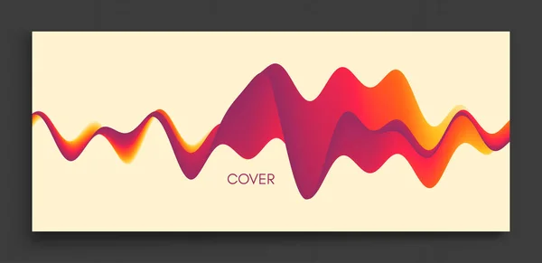 Modèle de conception de couverture. Fond abstrait avec effet dynamique. Illustration vectorielle de mouvement. Des dégradés tendance. Peut être utilisé pour la publicité, le marketing, la présentation . — Image vectorielle