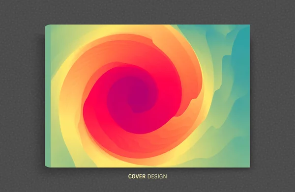 Abstrakt bakgrund med dynamisk effekt. Motion vektor Illustration. Trendiga övertoningar. Rotation och virvlande rörelser. Kan användas för reklam, marknadsföring, presentation. — Stock vektor