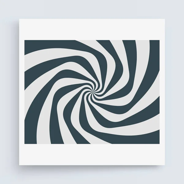 Patroon met optische illusie. Zwart-wit ontwerp. Abstract gestreepte achtergrond. Vectorillustratie. — Stockvector