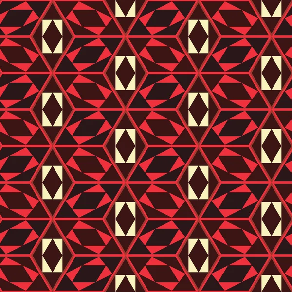 Patrón de mosaico sin costuras. Fondo geométrico. Ilustración vectorial . — Vector de stock