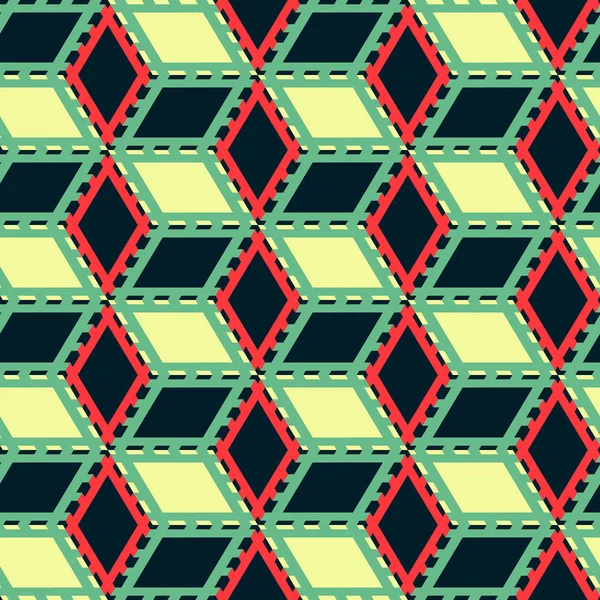 Patrón de mosaico sin costuras. Fondo geométrico. Ilustración vectorial . — Archivo Imágenes Vectoriales