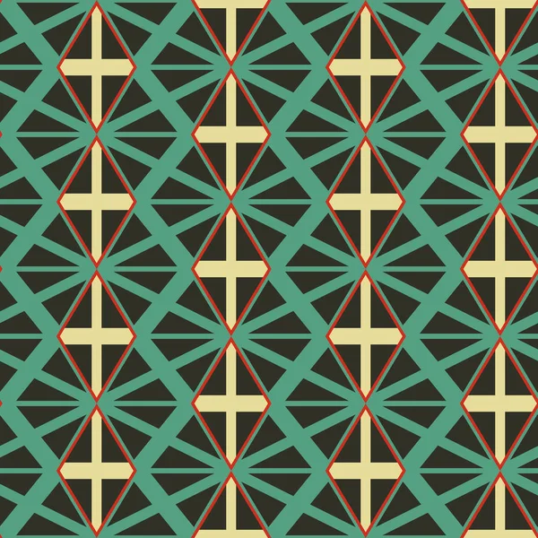 Sömlös mosaikmönster. Geometrisk bakgrund. Vektorillustration. — Stock vektor