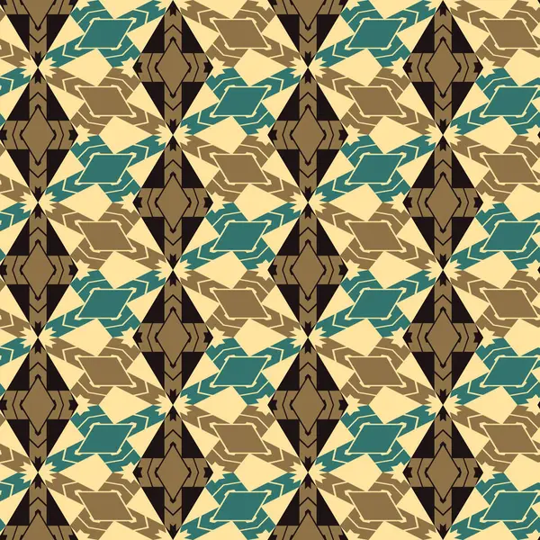 Sömlös mosaikmönster. Geometrisk bakgrund. Vektorillustration. — Stock vektor