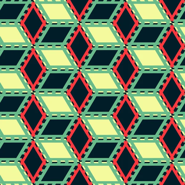 Patrón de mosaico sin costuras. Fondo geométrico. Ilustración vectorial . — Vector de stock