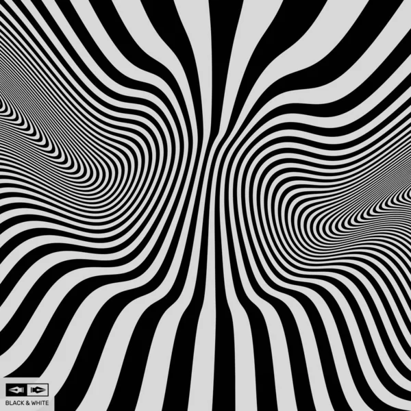 抽象的な 3 d 幾何学的背景。目の錯覚のパターン。ベクトル図. — ストックベクタ
