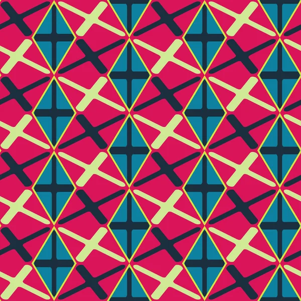 Patrón de mosaico sin costuras. Fondo geométrico. Ilustración vectorial . — Archivo Imágenes Vectoriales