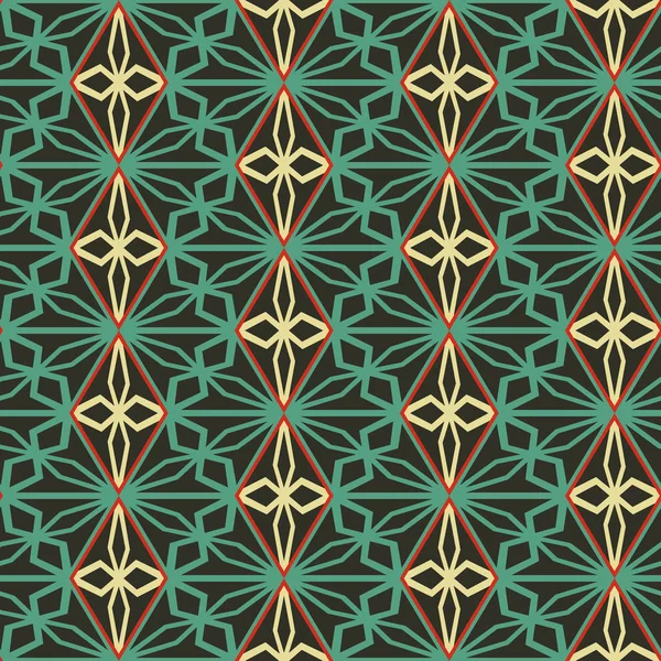 Patrón de mosaico sin costuras. Fondo geométrico. Ilustración vectorial . — Vector de stock