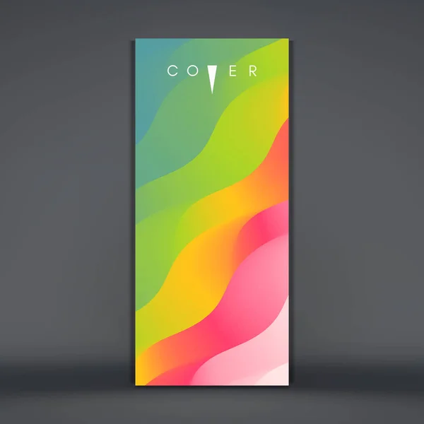 Verticale banner of stand voor conferentie. Omslagontwerp sjabloon. Abstracte achtergrond met dynamisch effect. Vector illustratie voor reclame, marketing en presentatie. — Stockvector