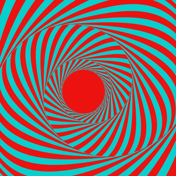 Túnel. Fondo geométrico 3D abstracto. Patrón con ilusión óptica. Ilustración vectorial . — Archivo Imágenes Vectoriales
