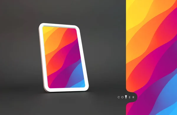 Abstrakt bakgrund med trendiga lutningar. Vektor illustration för mobiltelefonens lucka och skärm. — Stock vektor