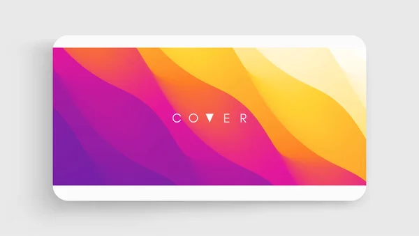 Cover design template with color gradients. Abstract background. Modern pattern. 3d vector Illustration for advertising, marketing, presentation. — Stock Vector