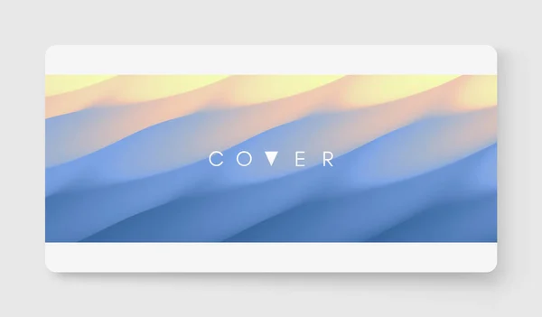 Cover-Design-Vorlage mit Farbverläufen. Abstrakter Hintergrund. modernes Muster. 3D-Vektorillustration für Werbung, Marketing, Präsentation. — Stockvektor