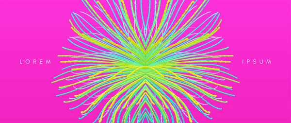 Array Avec Des Particules Émises Dynamiques Contexte Abstrait Illustration Vectorielle — Image vectorielle
