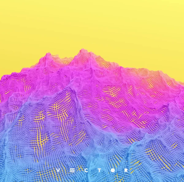 Krajina Horami Horský Terén Abstraktní Pozadí Vektorová Ilustrace — Stockový vektor