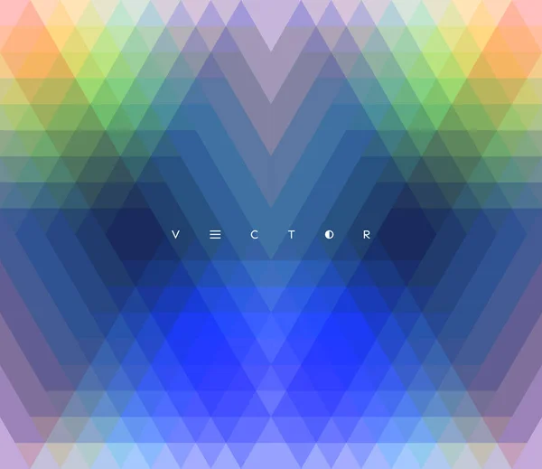 Abstrakter Geometrischer Hintergrund Polygonales Muster Mit Farbdreiecken Vektorillustration Für Werbung — Stockvektor