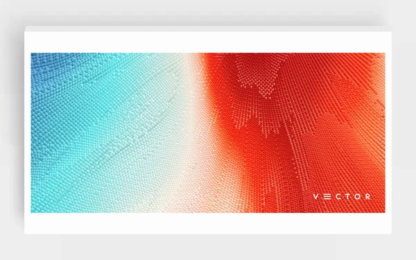 Abstraktion Flüssiger Farbe Kunstdesign Textur Mit Dynamischen Teilchen Vektor Illustration — Stockvektor