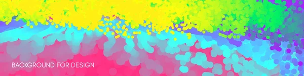 Fondo Con Manchas Colores Aerosoles Salpicadura Pintura Arco Iris Banner — Vector de stock