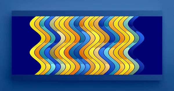 Gestreifte Abstraktion Welliges Muster Mit Optischer Täuschung Hintergrund Mit Wellen — Stockvektor