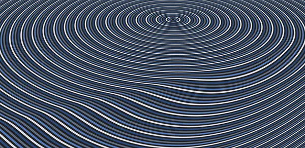 Αφηρημένο Κυκλικό Ριγέ Φόντο Μοτίβο Οπτική Ψευδαίσθηση Γεωμετρική Διανυσματική Απεικόνιση — Διανυσματικό Αρχείο
