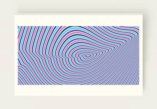 光の錯覚を持つパターン 抽象的なストライプの背景 3Dベクトル図 — ストックベクタ