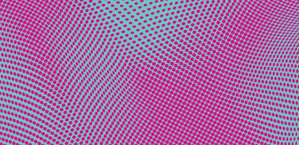 Vågig Yta Med Optisk Illusion Abstrakt Prickmönster Vektorillustration — Stock vektor