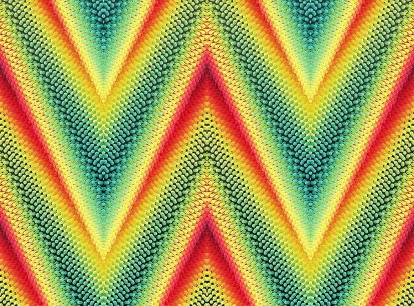 Patrón Zigzag Con Estructura Molecular Fondo Ondulado Abstracto Con Efecto — Vector de stock