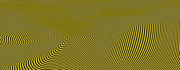 Patroon Met Optische Illusie Abstract Gestreepte Achtergrond Vector Illustratie — Stockvector