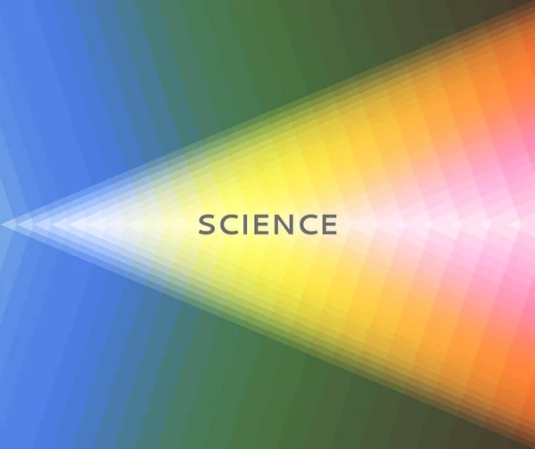 Fond Abstrait Coloré Avec Des Courants Lumière Contexte Science Illustration — Image vectorielle