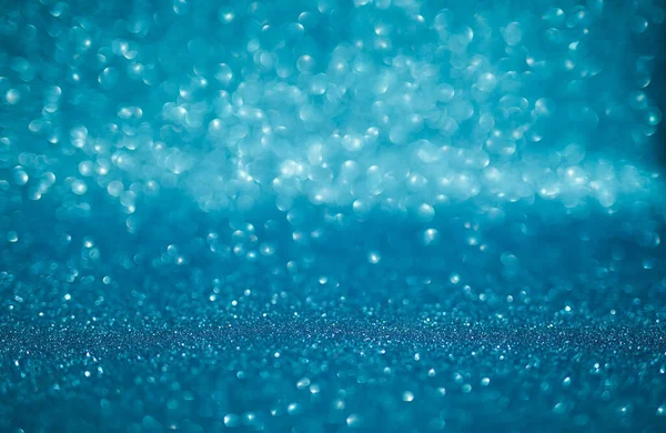 Blue Bokeh Glitter Texture Christmas Abstract Background — 스톡 사진
