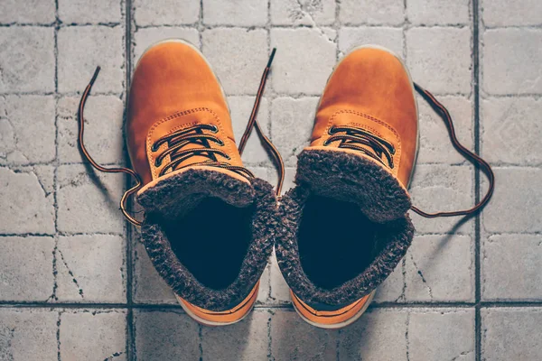 Hiking Boots Ready Travel — Stock Photo, Image
