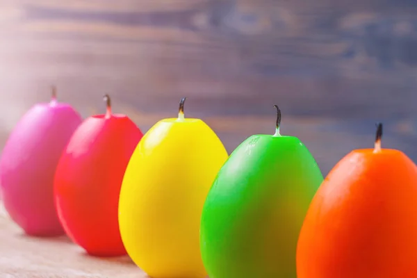 Easter Candles Stand Row — Stock Photo, Image