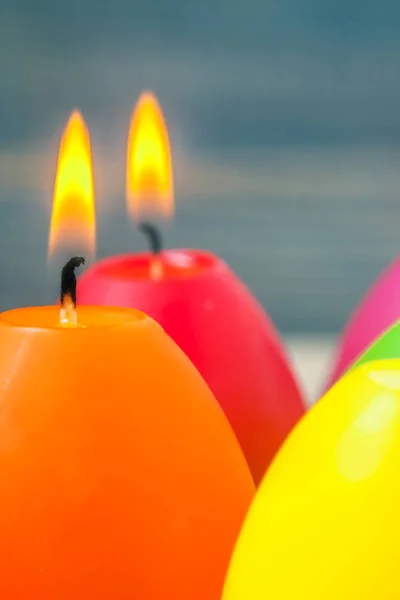 Close-up of an Easter candle, selective focus
