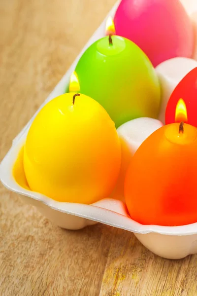 Close-up of an Easter candle, selective focus