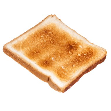Beyaz bir arka plan üzerinde izole bir sandviç için Tost