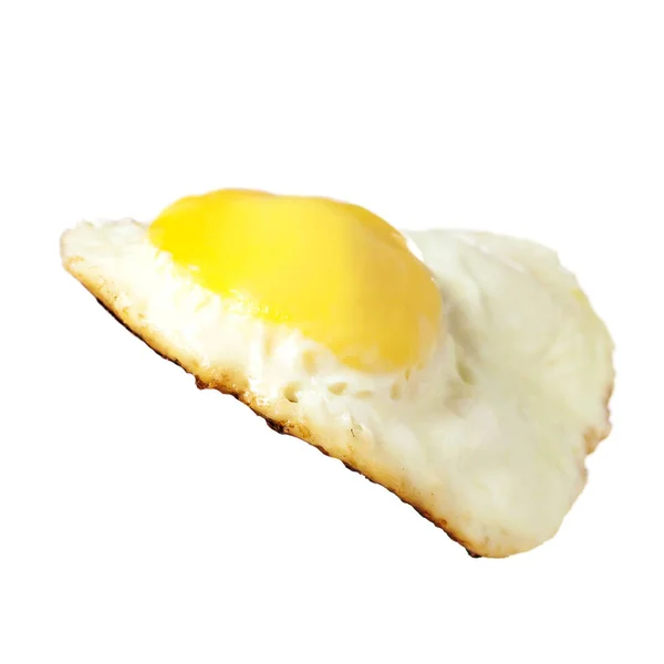 Fried Egg Breakfast Isolate White Background — Stock Photo, Image