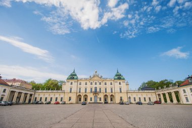 Bialystok, Polonya, 30 Nisan 2018: Branicki Palace 'da görünüm