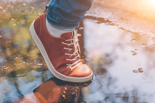 Bahar su birikintileri yürüyüş