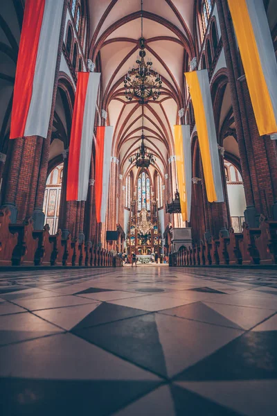 Bialystok Poland April 2018 Interior Cathedral Basilica Assumption Blessed Virgin — Stock Photo, Image