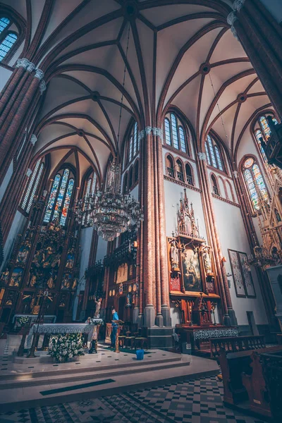 Bialystok Poland April 2018 Interior Cathedral Basilica Assumption Blessed Virgin — Stock Photo, Image