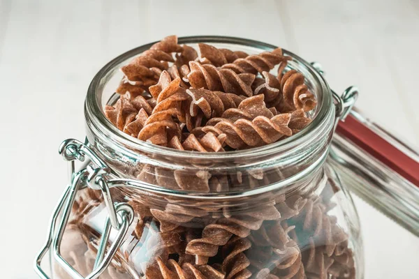 Stock fusilli pasta in the kitchen