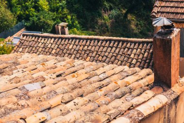 Roussillon, Fransa, 25 Eylül 2018: Sokak manzarası