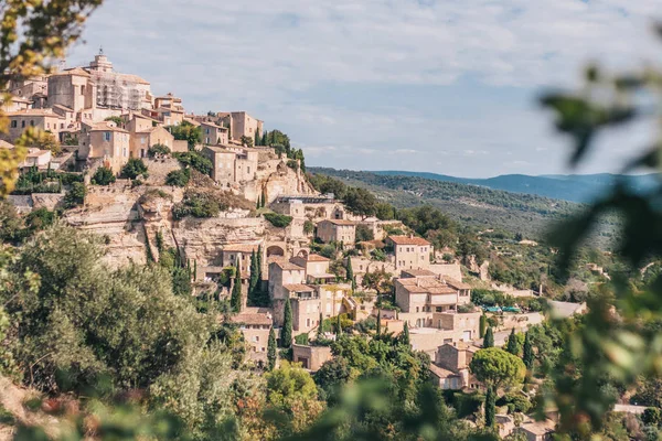 Gordes Vaucluse Provence Alpes Cote Azur Francia Septiembre 2018 Vista — Foto de Stock