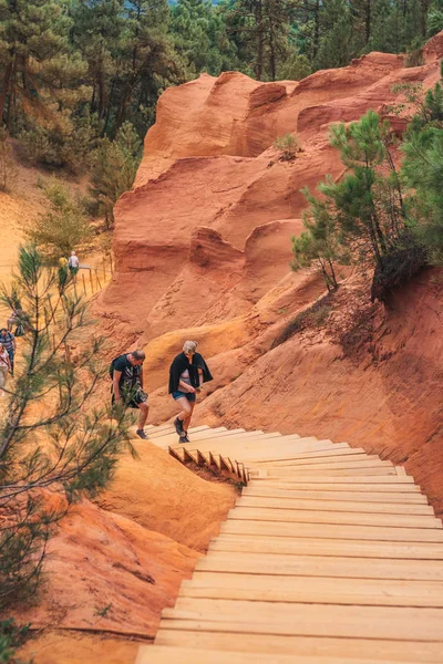 Roussillon Vaucluse Provence Alpes Cote Azur França Setembro 2018 Excursão — Fotografia de Stock