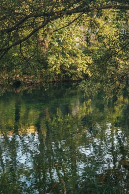 Güzel bir akşam sayısı hızlı dağ Nehri