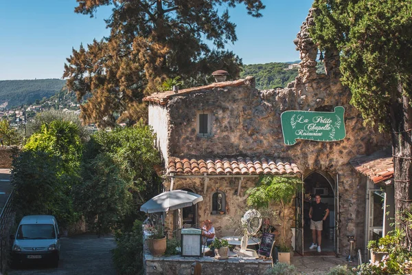 Saint Paul Vence Provenza Francia Septiembre 2018 Vista Del Restaurante — Foto de Stock